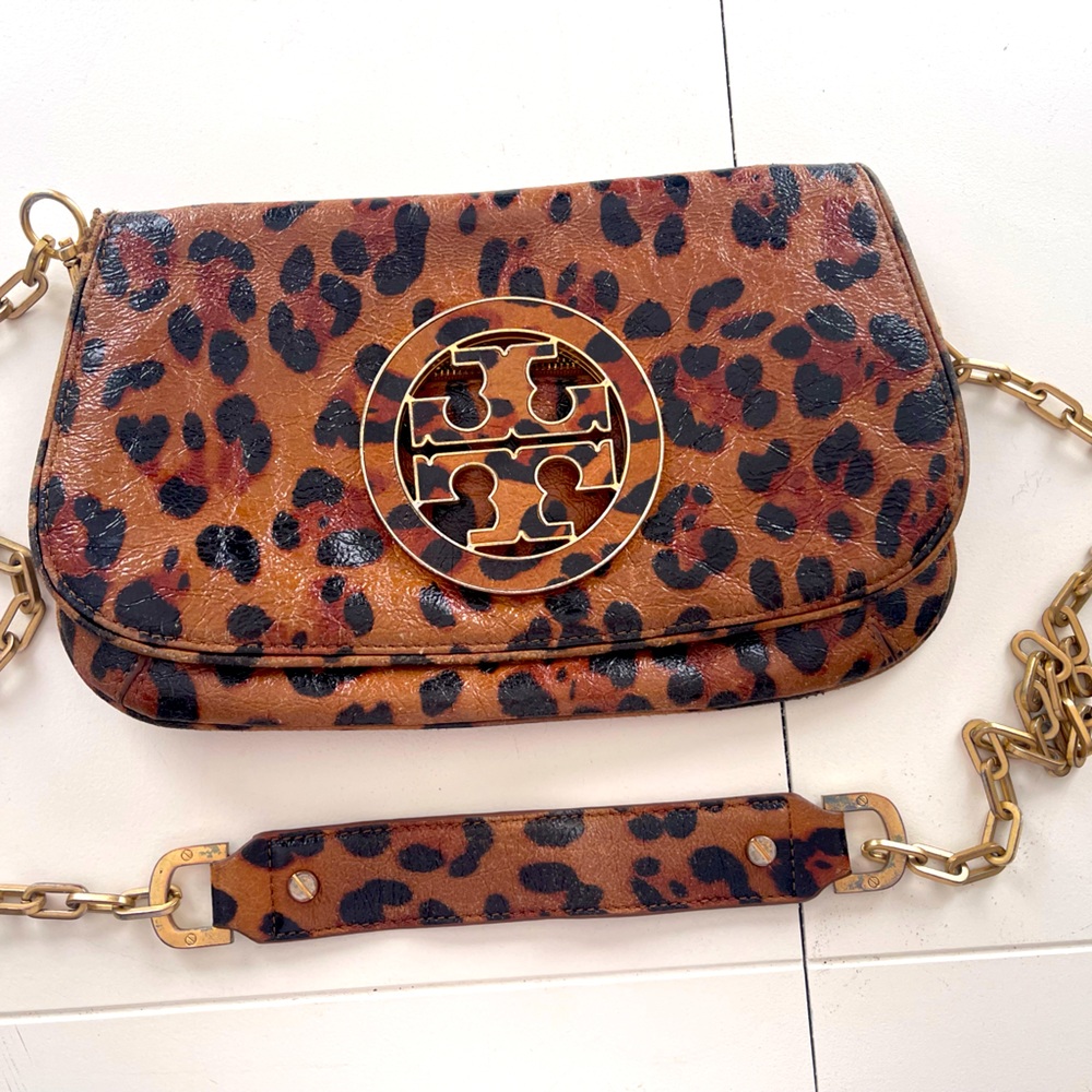 Tory Burch Cheetah Amanda Clutch